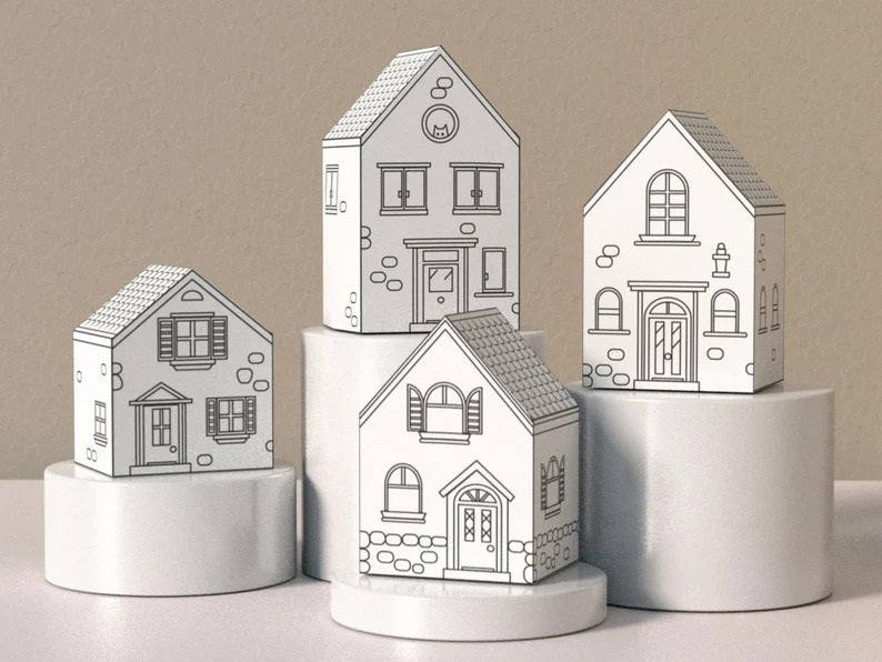 House Paper Craft - PoppyPrintsCrafterz