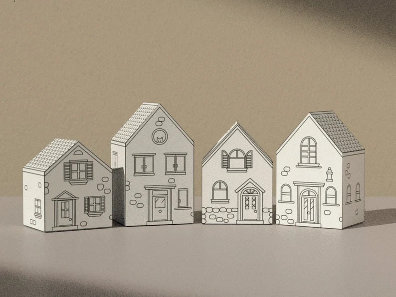 House Paper Craft - PoppyPrintsCrafterz